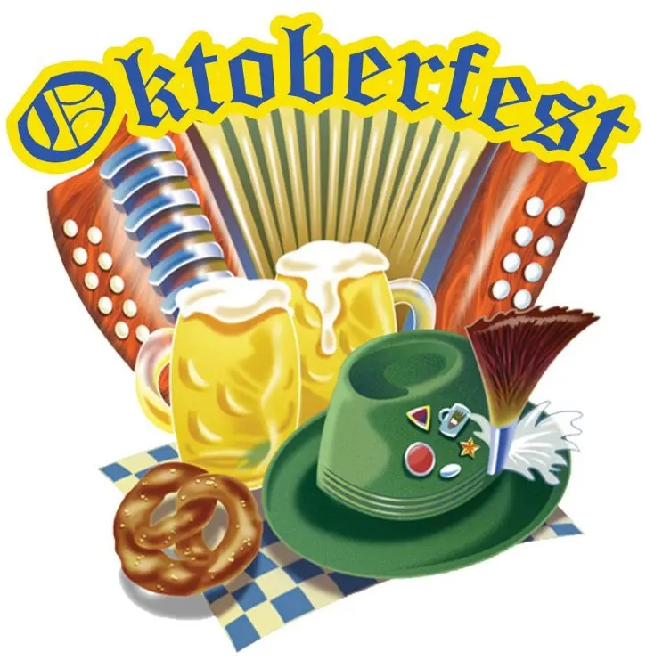 A poster on the food items in the Oktober Fest