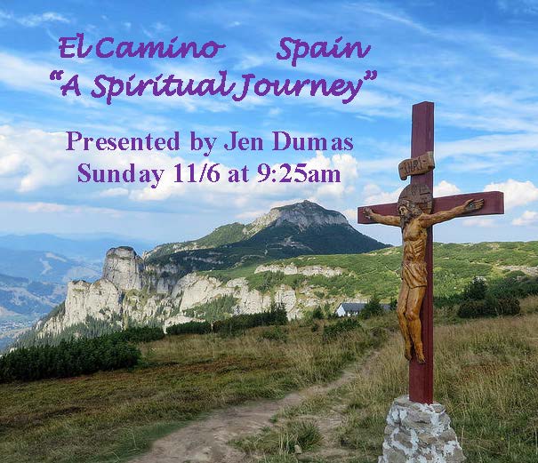 A poster on El Camino Spain - A spiritual journey
